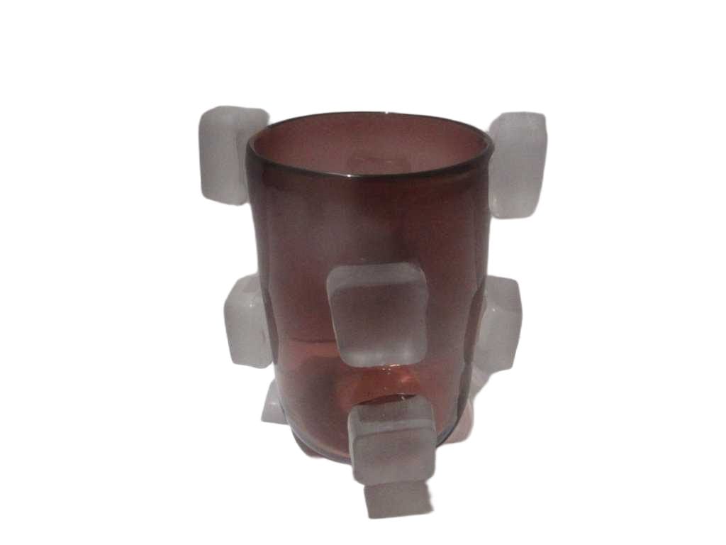 Vase Handmade With Small Trasparency Square ' '200x240