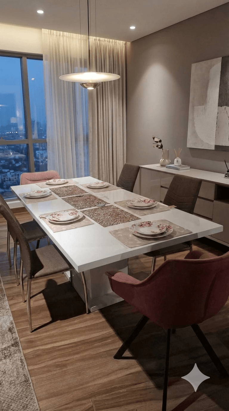 Dining Table With Led Extended