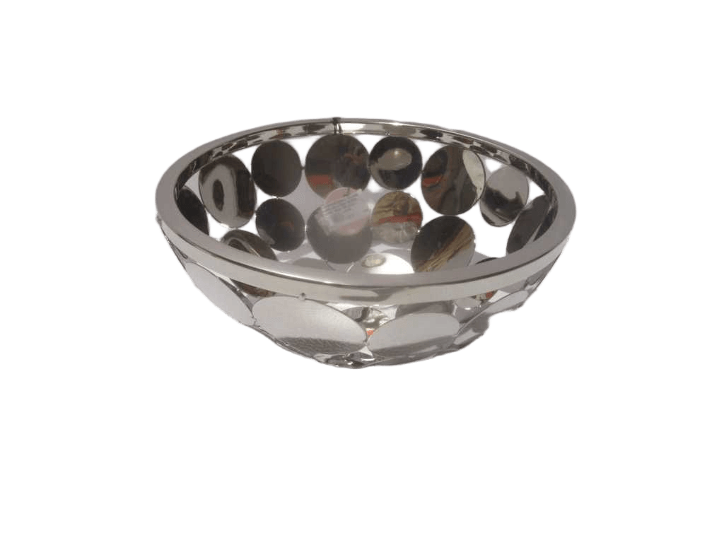 Fruit Stand Small Round Staintless Steel Nickel Plating