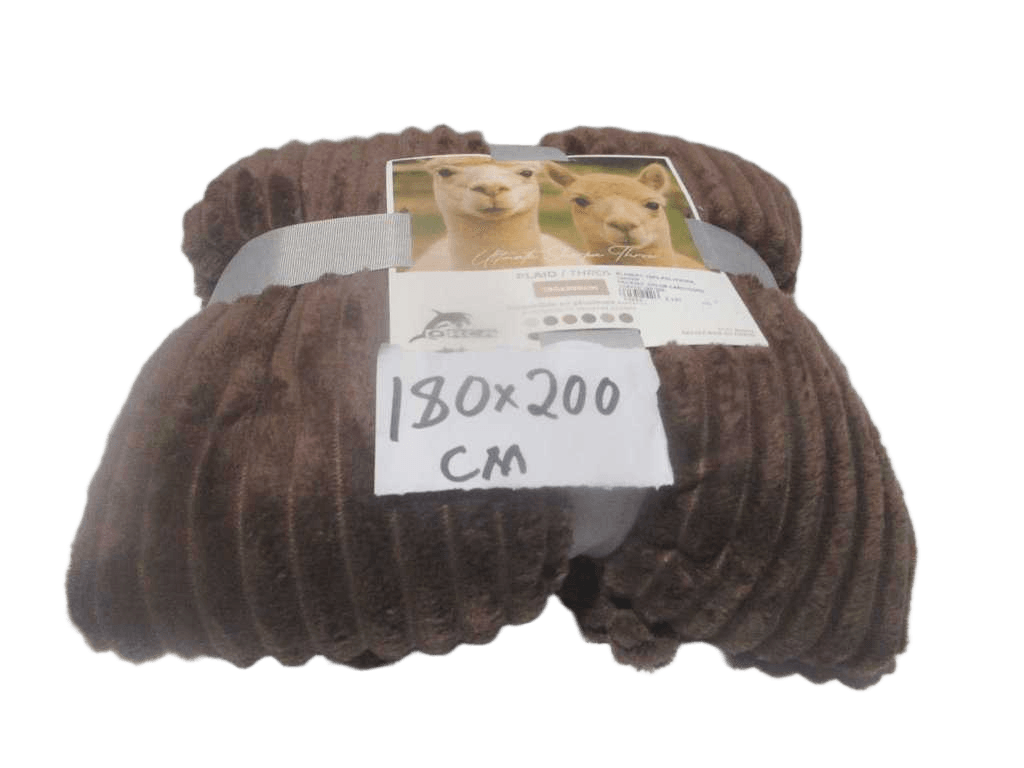 Blanket, 100% Polyester, 220gsm Packing: Color Card+cord Coffee 180*200