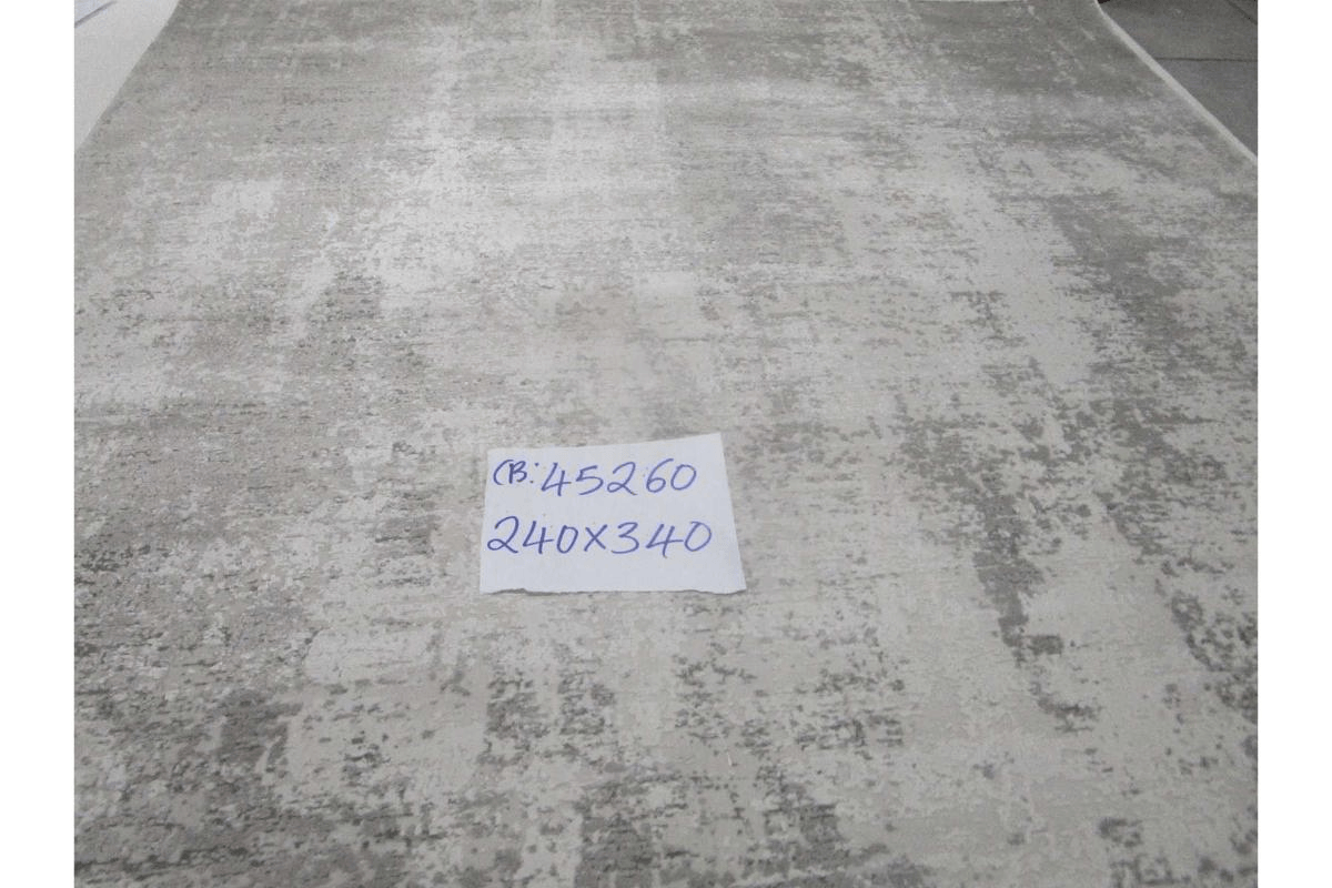 Carpet Grey Fabia -1.600.00 Points 7mm Pile Height Acrylyc Polyester 3000 G/Sqm 240x340 Cm