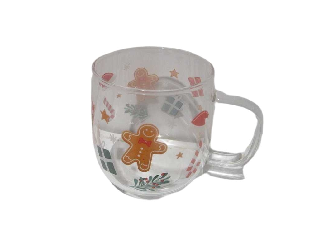 Glass Mug Printed Smuk 54cl