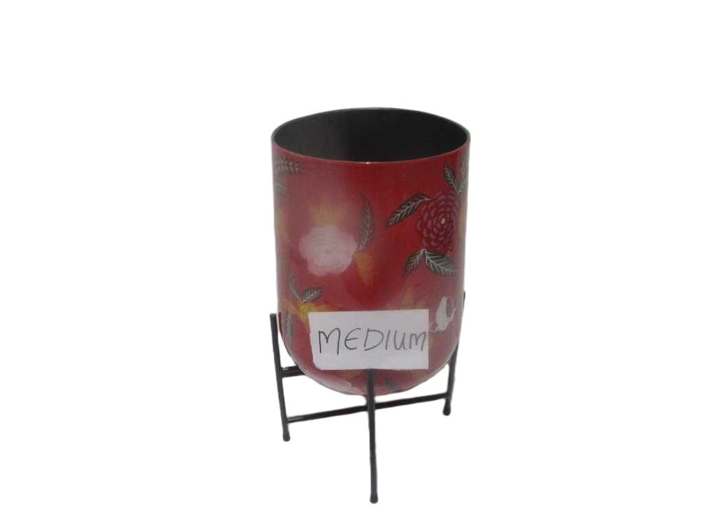 Pot With Legs - Medium Size - Tot 75 Red
