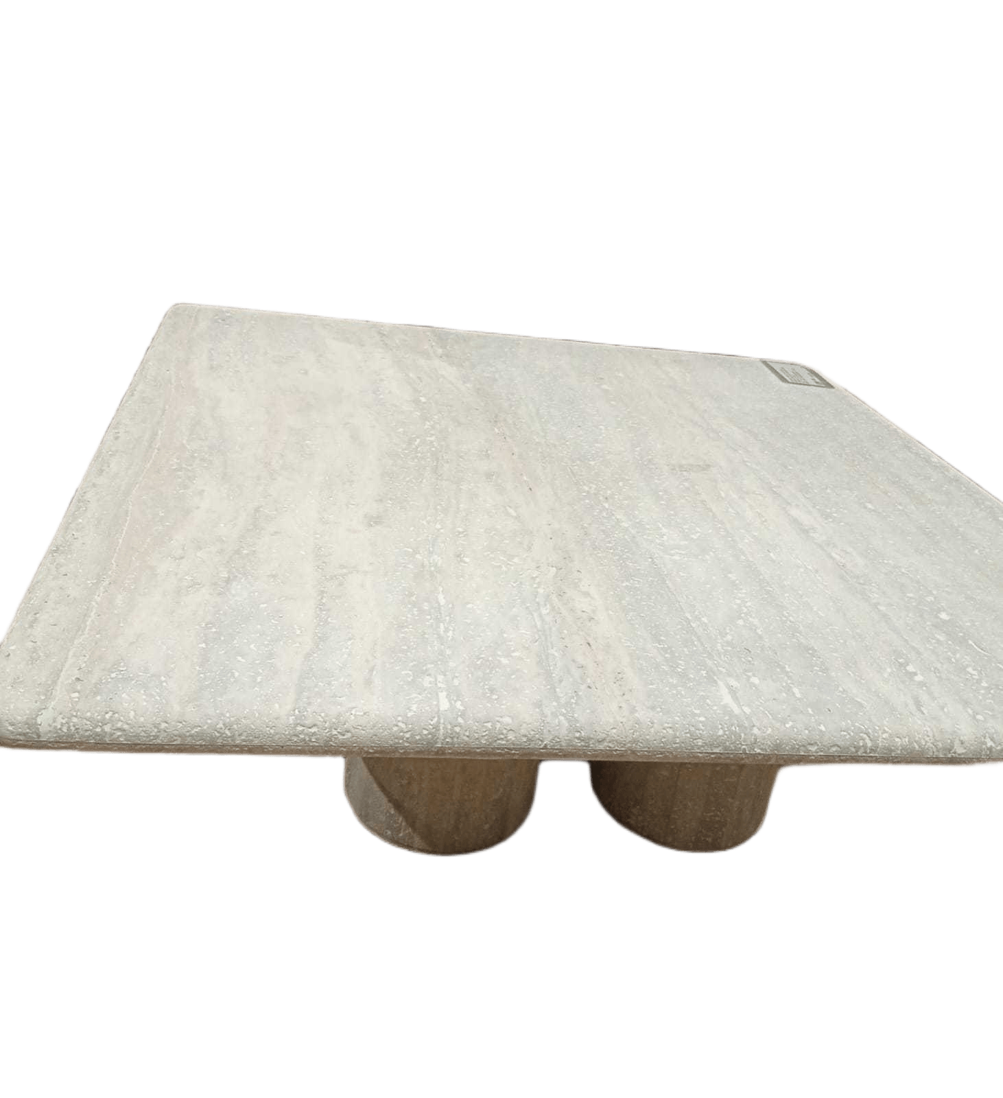 Coffee Table Toulouse Sandstone Grey Sandstone Straight Edge Half Filled 100x100x35