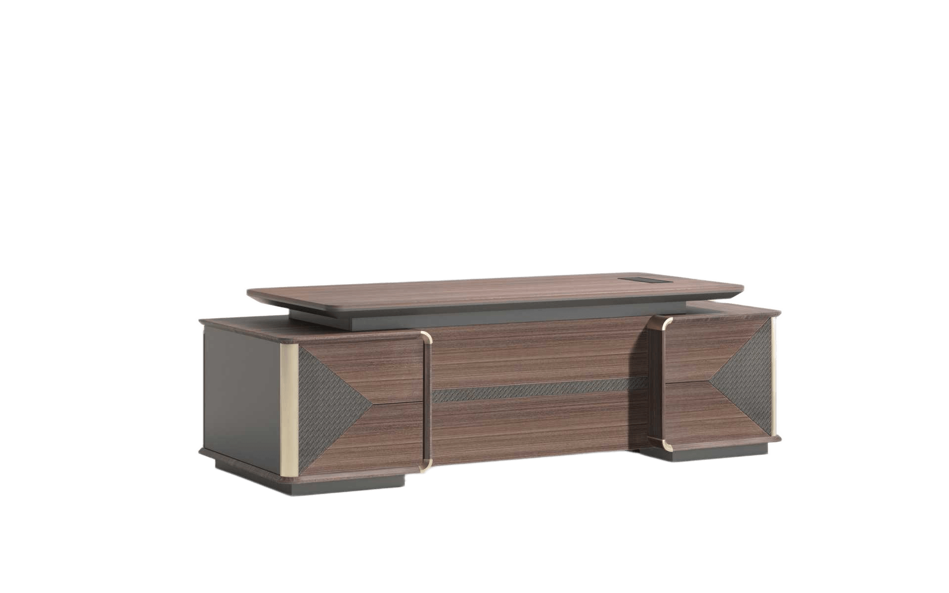 Executive Desk Na Red Oak Melamine 2400w*1825d*750h