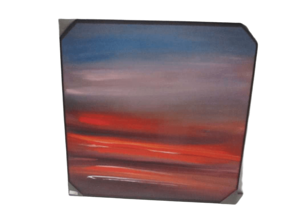 Painting 3d-Print Alu Frame+veneer 100*100