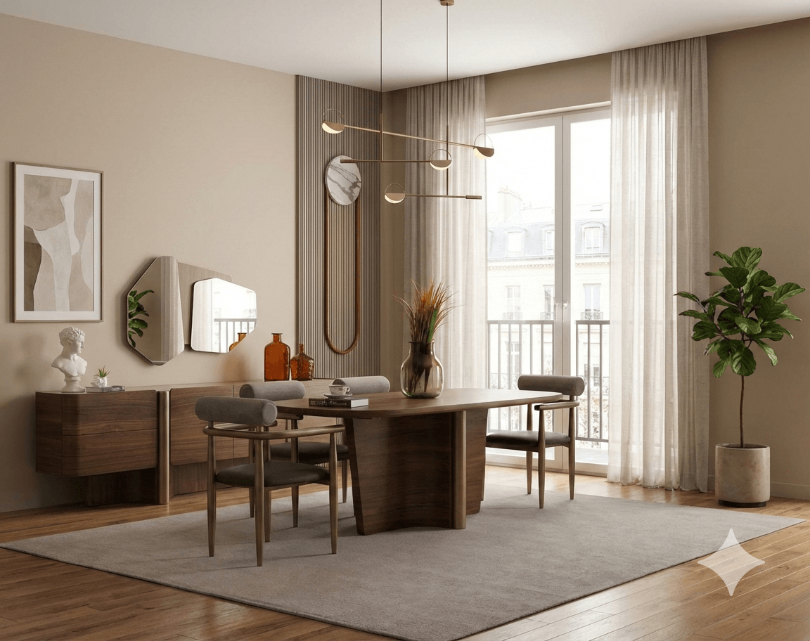 Dining Table American Walnut 220x97x87cm