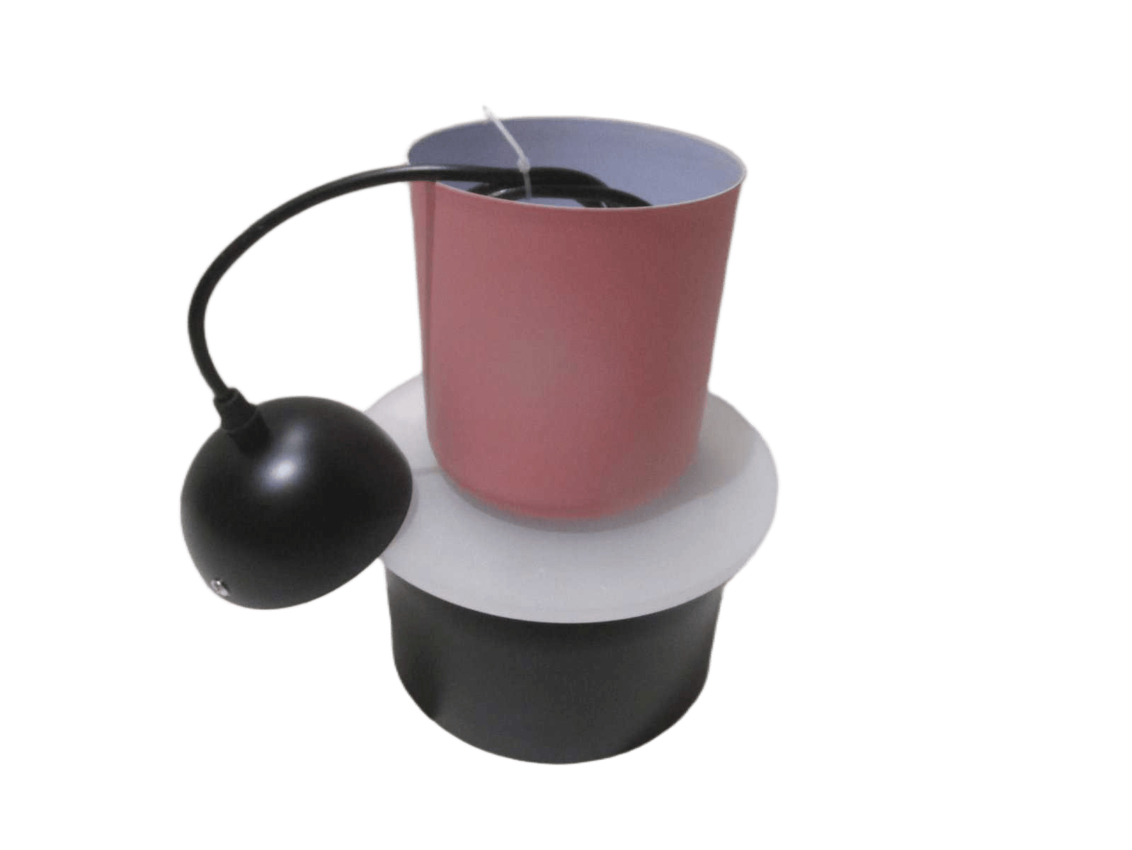 Ceiling Lamp Pink+blaclk Iron 20x20x27