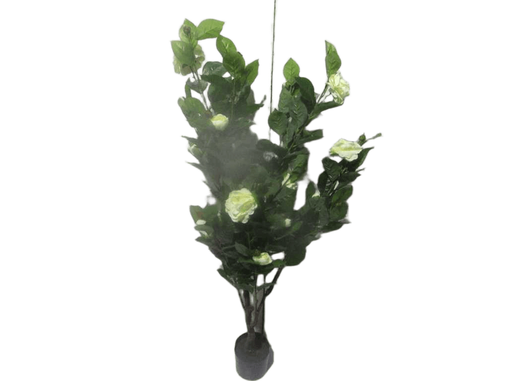 Artificial Tree,camellia , Polyester Flower Pu Stem 135cm White