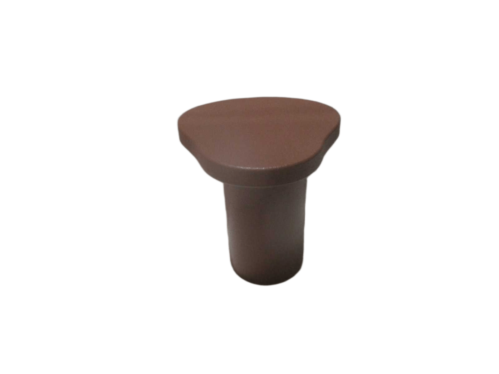 End Table Organic Mdf Ciment Effect Terra 38x38x42 Cm