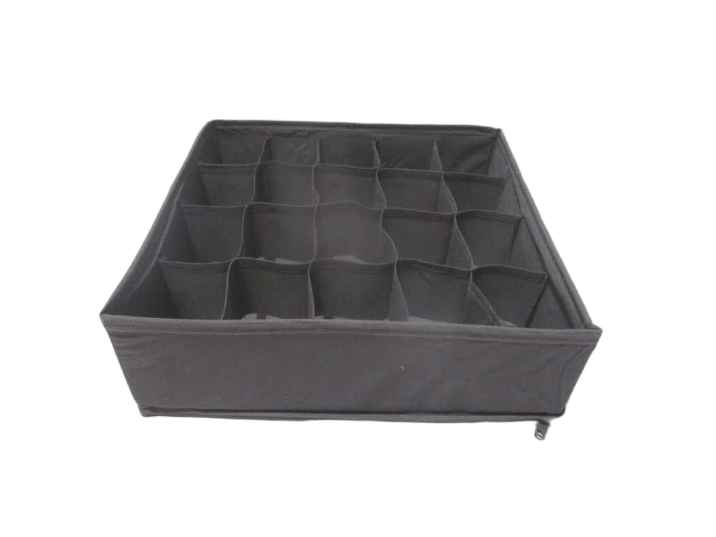 Storage Box 20-Divisions Nonwovens Dark Grey 30*30*10