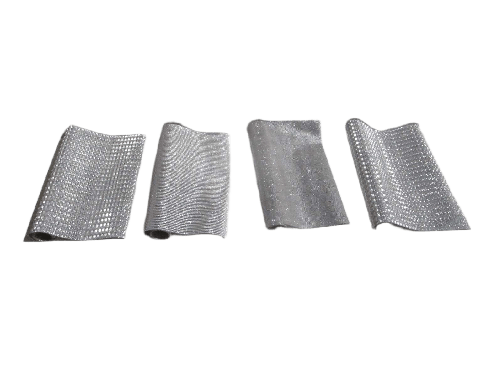 Deco Fabric 28x250cm Silver 4as