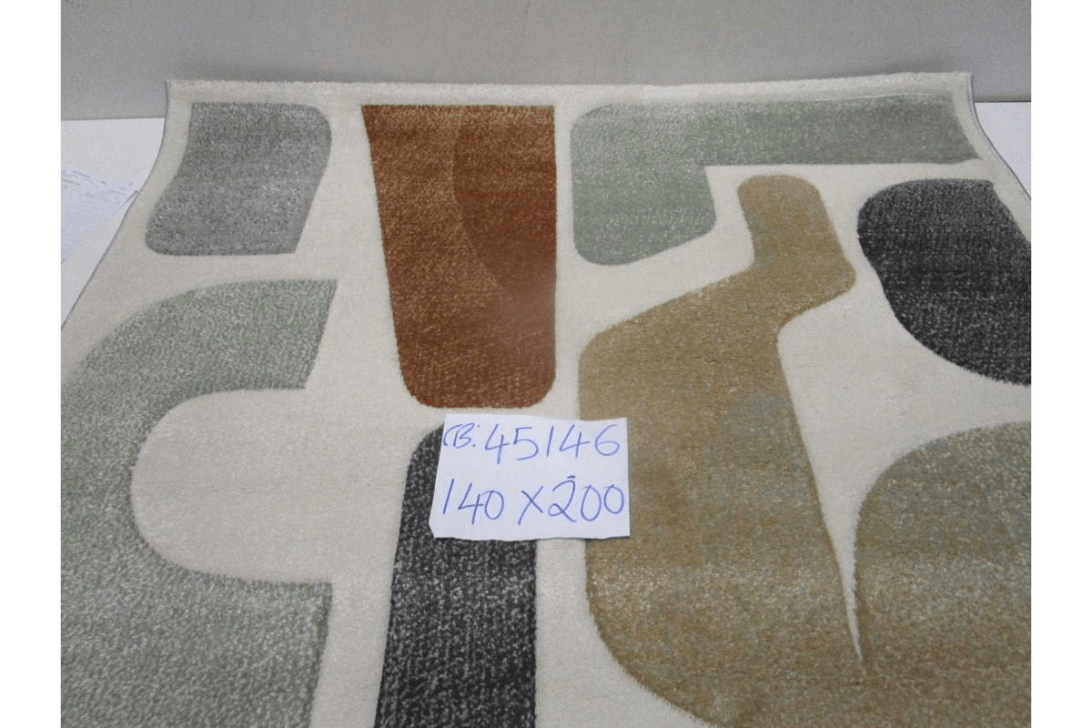 Carpet 060 Cubic (Aura V77) 243.200 Points 10mm Pile Height Pp + Headset Hand Carved 2.200 G/Sqm Pp Frize 140x200 Cm