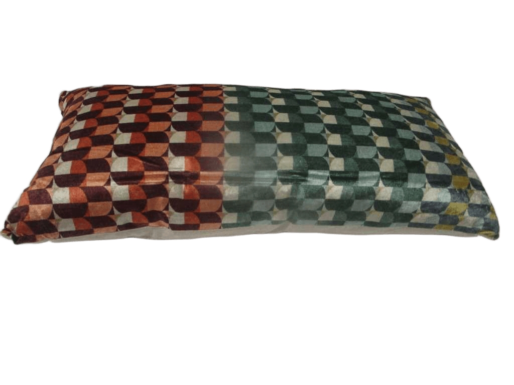 Cushion Printed Velvet 55% Viscose 45% Cotton With Filling 800 Gr Vacuum Pack