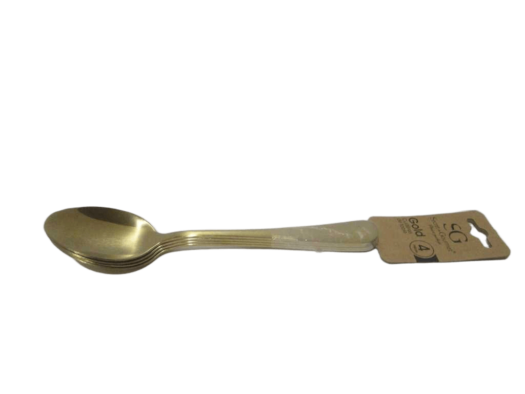 Soup Spoon 4p Gold