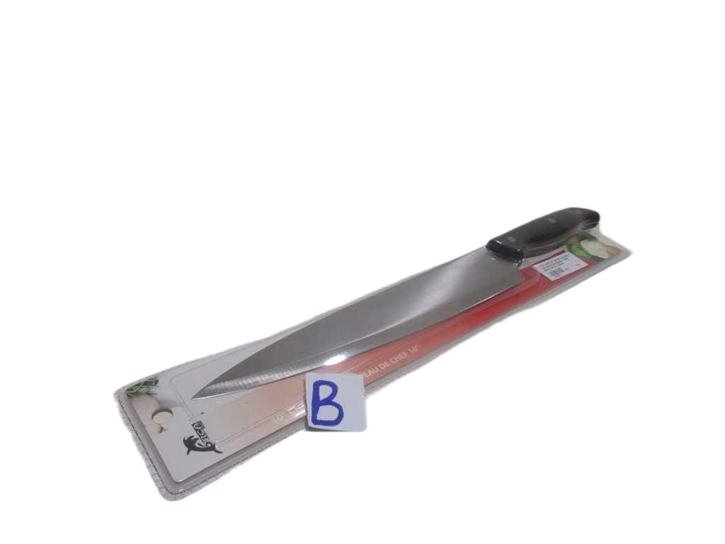 Chef Knife 10" Ss+pp Full Body Size:38cm Thickness:1.8 Mm