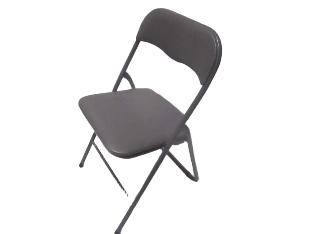 Folding Chair “pratik” Gray Pvc 45x44xh80cm