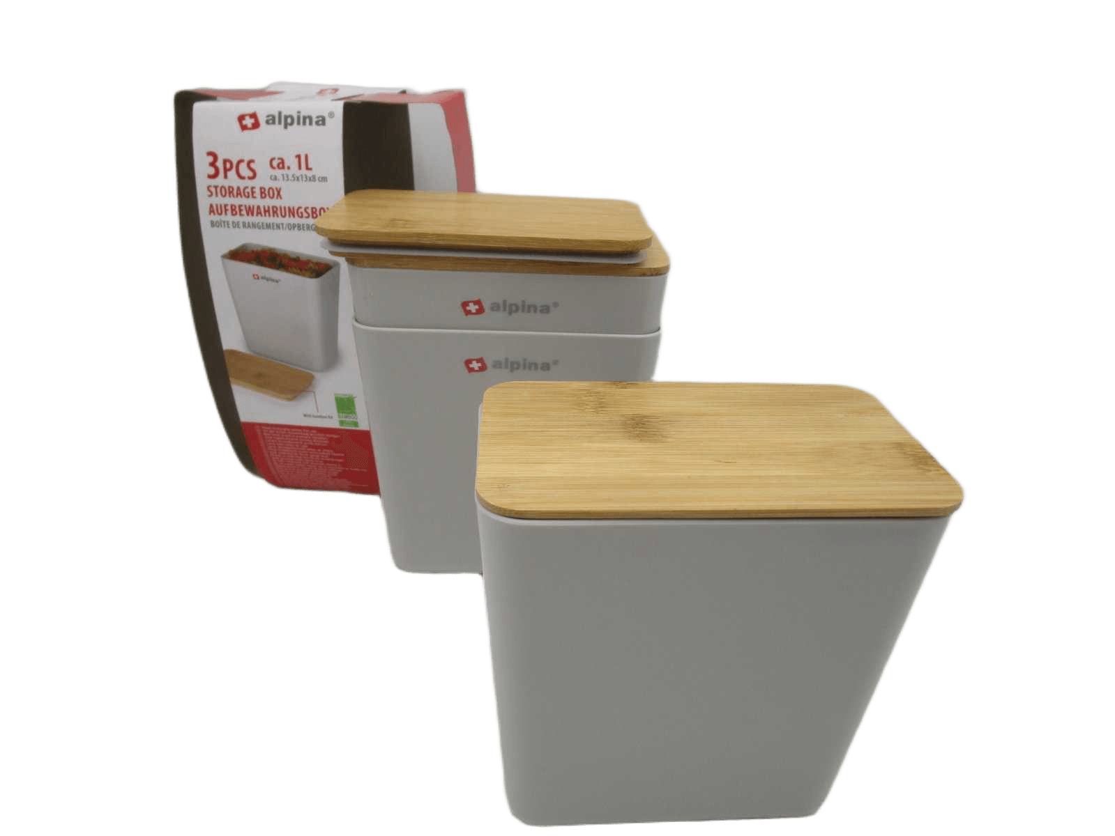 Storage Box 3pc 1l