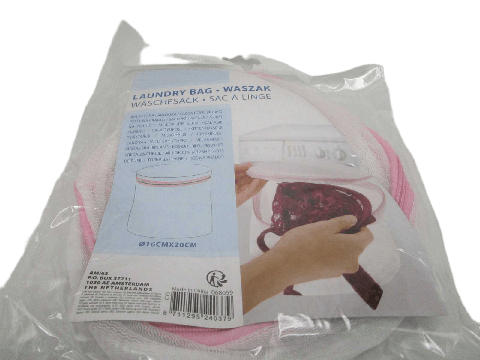 Washing Bag Round White