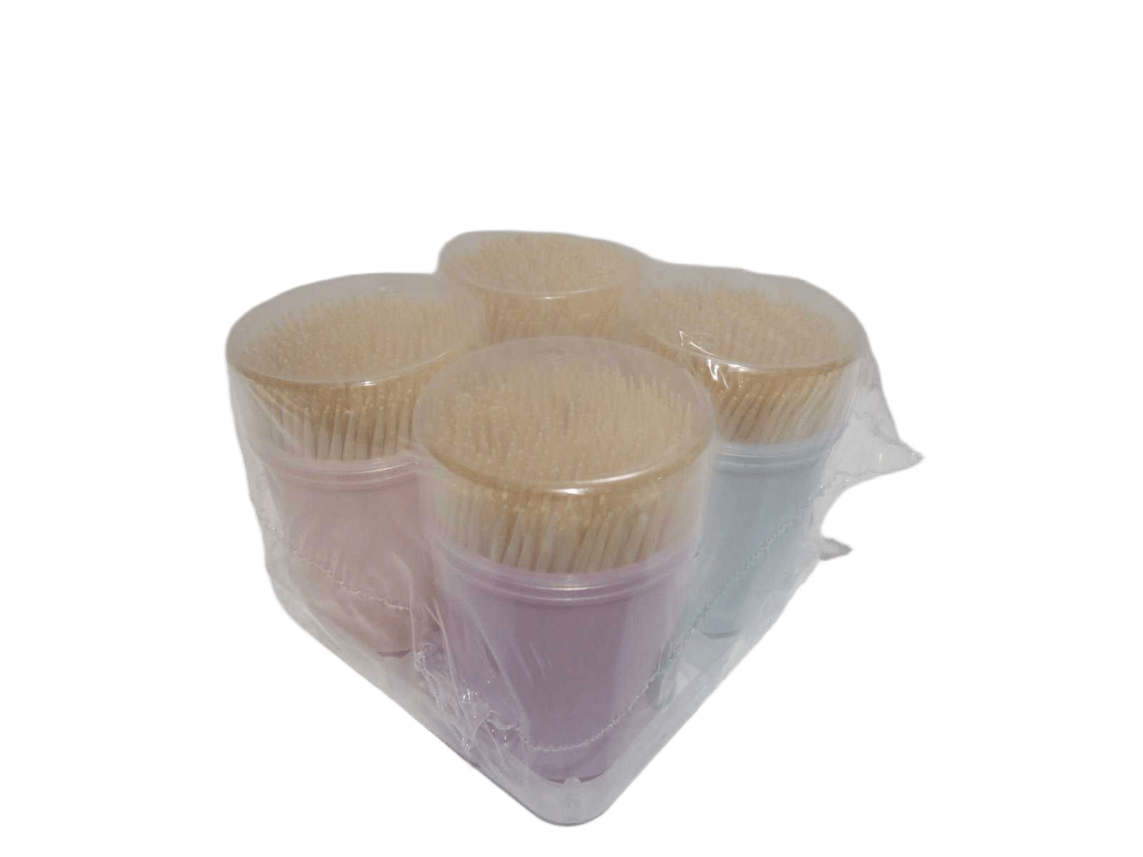Set Of 4 Pcs Toothpick 4*230 Pcs Plastic Box Bamboo Packing: Blister As Photo 7*4.5 1cl=