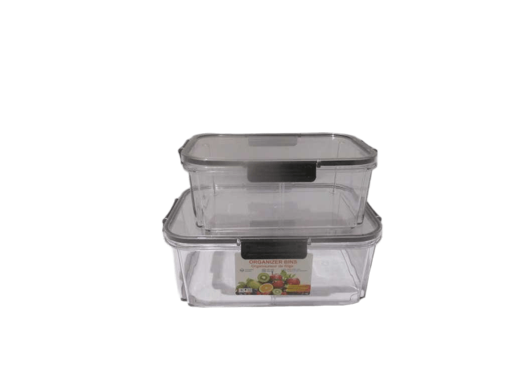 Storage Boxes Set Of 2 Black Storage Boxes Set Of 2 Big And Middle Size - Material Pp With 4 Closures And Separation - Size Medium 24x17,2x8,9cm 2l + Size Big 27,7x20,5x10,1cm 3,5l - Weight 938,5g