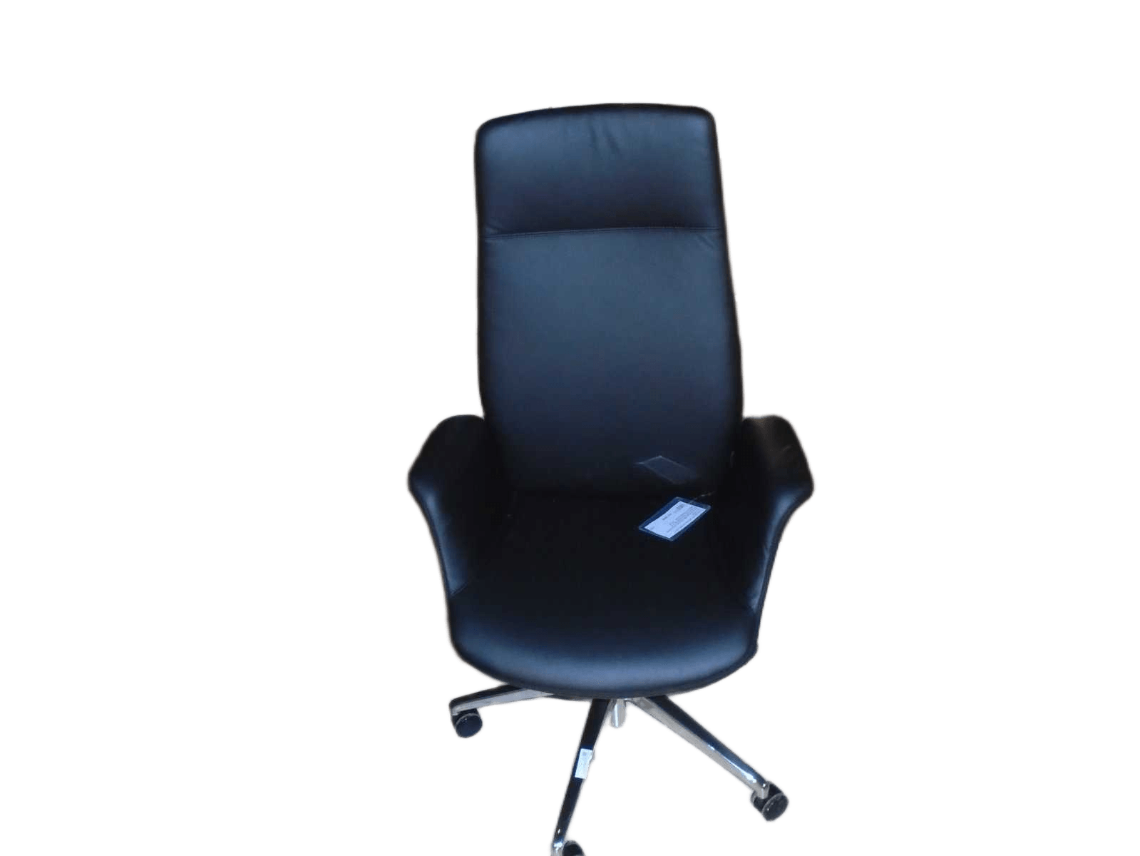 High Back Office Chair, Half Leather Synchronized Mechanism 4 Positions Locked A01 Black69*64*115
