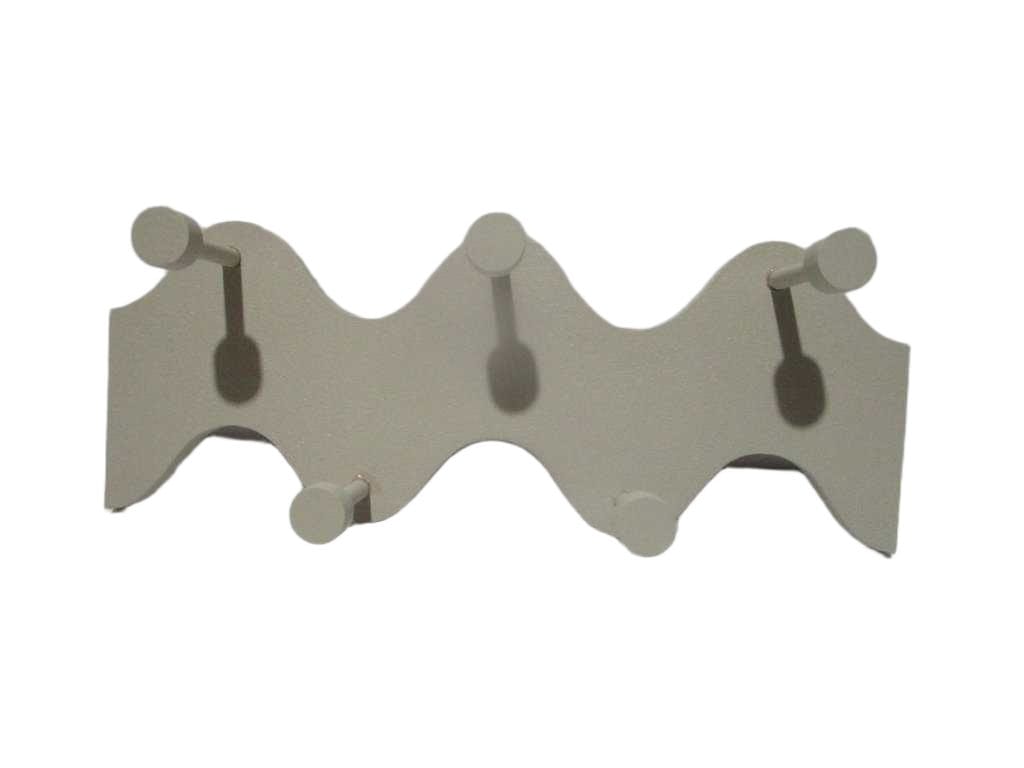 Hook 6 Mdf Painted 12 Tickness Light Grey Matt Stone Finishing 40x15x8