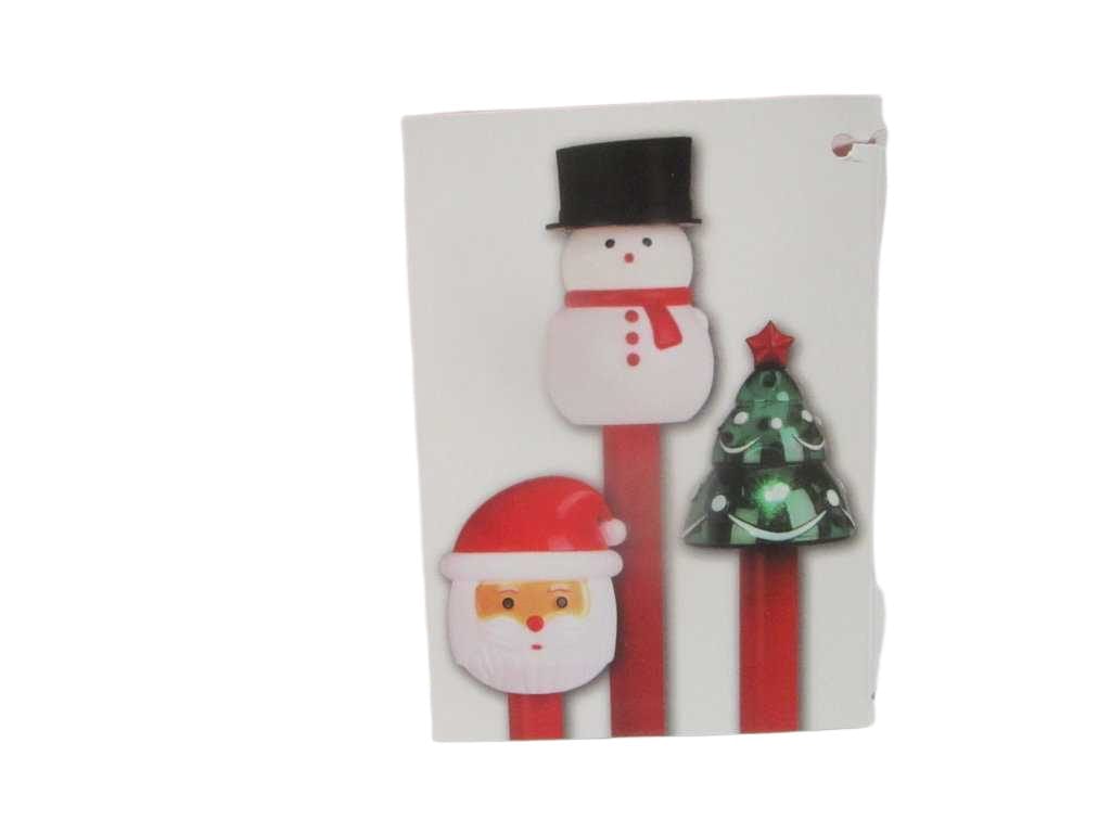 Solar Light Xmas Figurine 3ass
