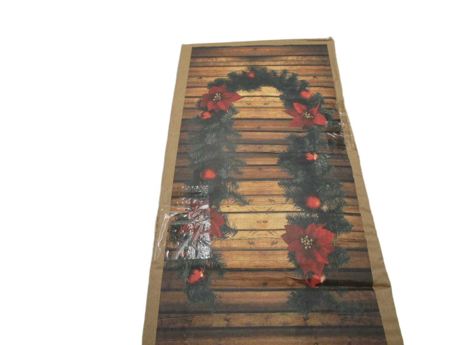 Christmas Nature Garland Red Poinsettia