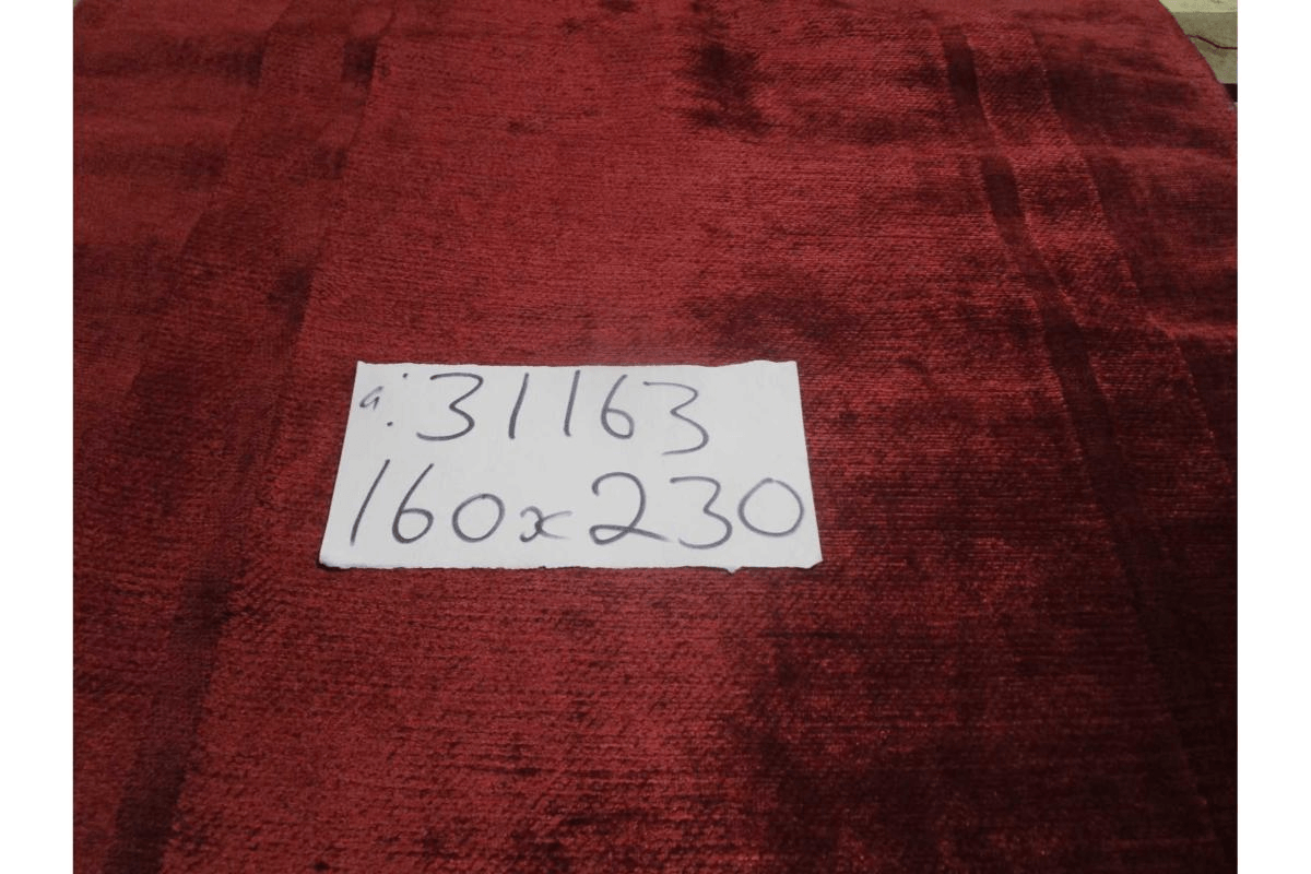 Carpet Alexa Red 02a 80% Polyester 20% Cotton 1200 Gsm Flat Weave Size:160x230