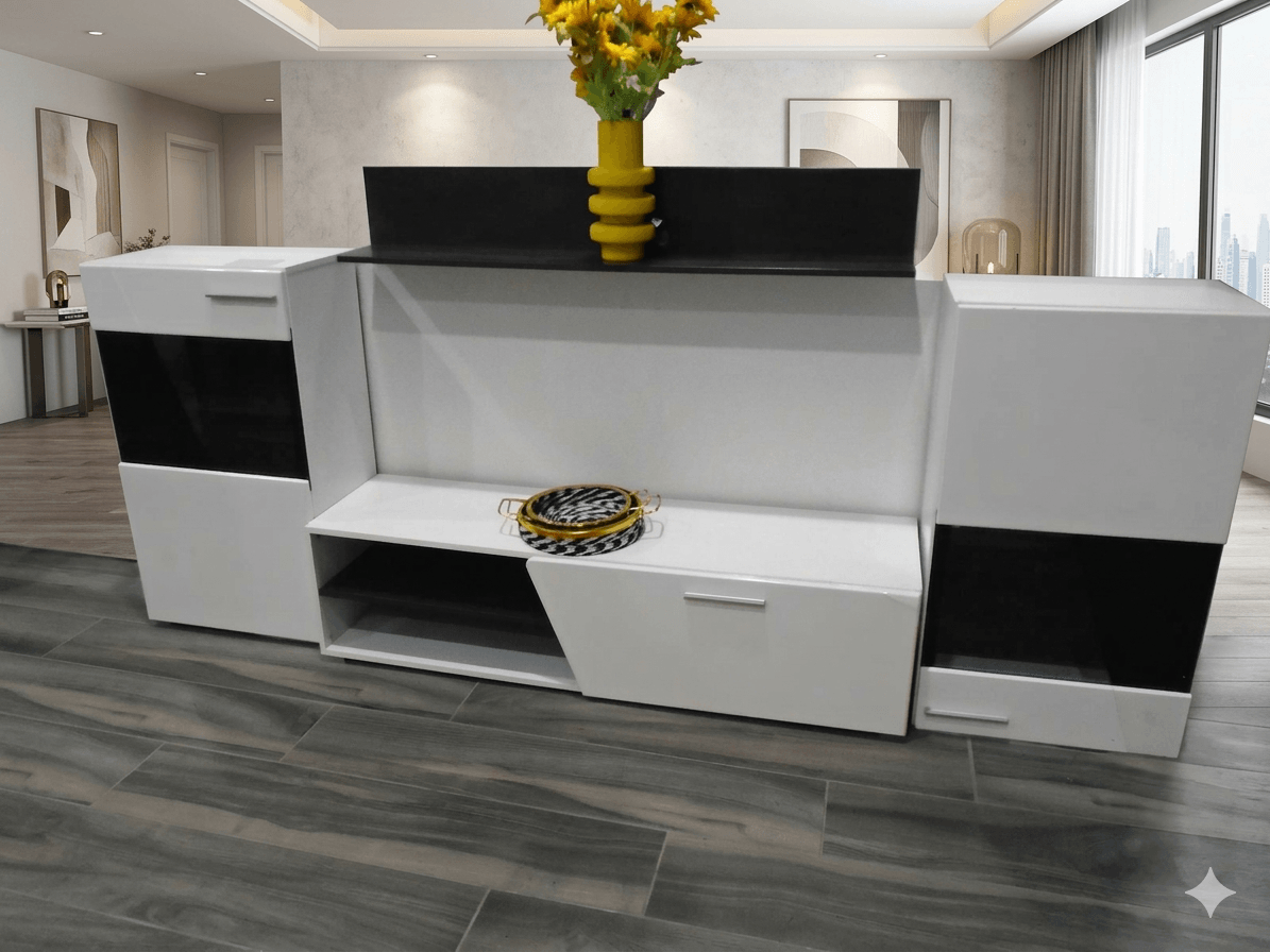 Wall Unit Melamine Faced Chipboard 16mm (Led Light Included)