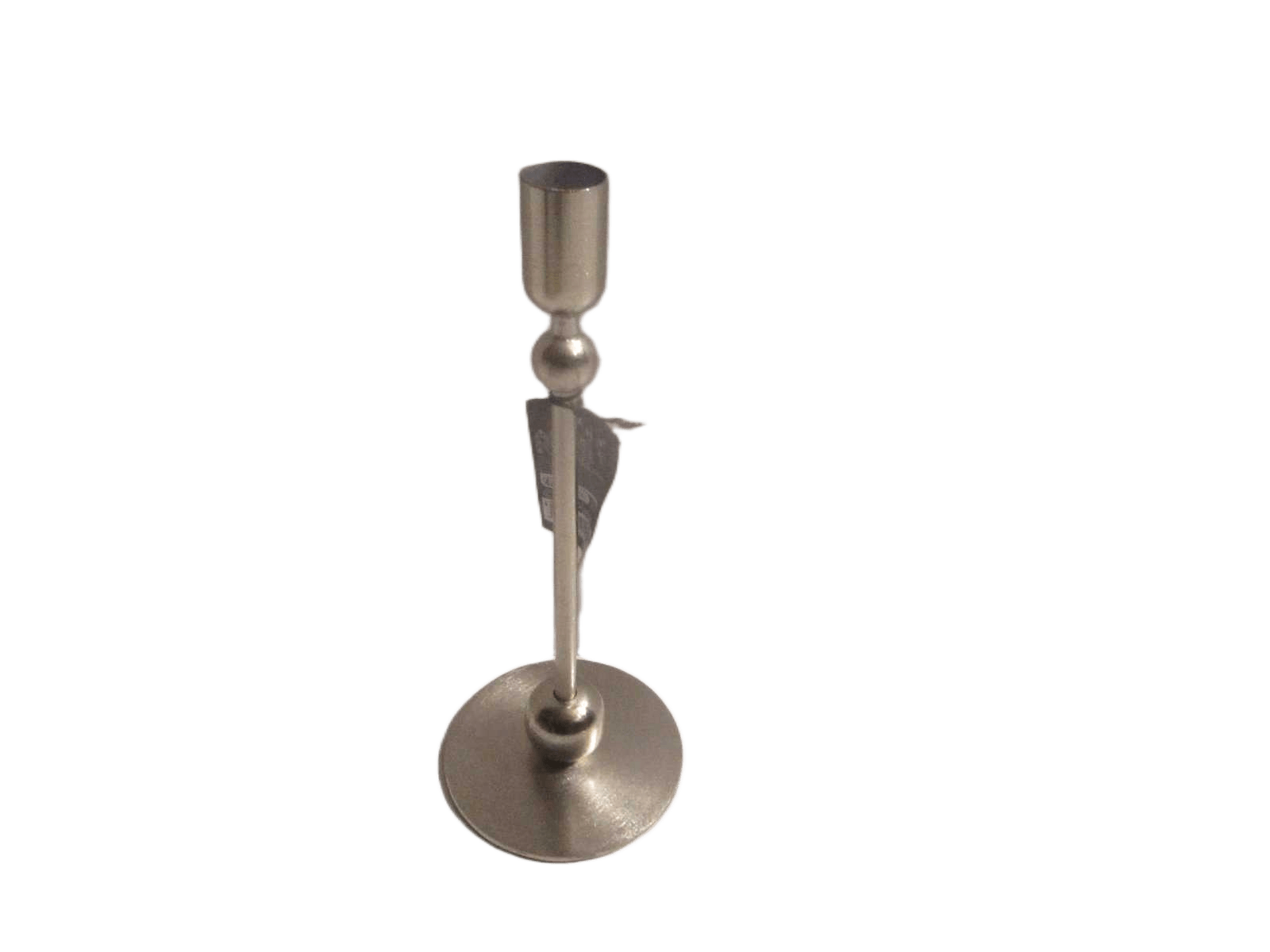 Candle Holder 23cm Silver