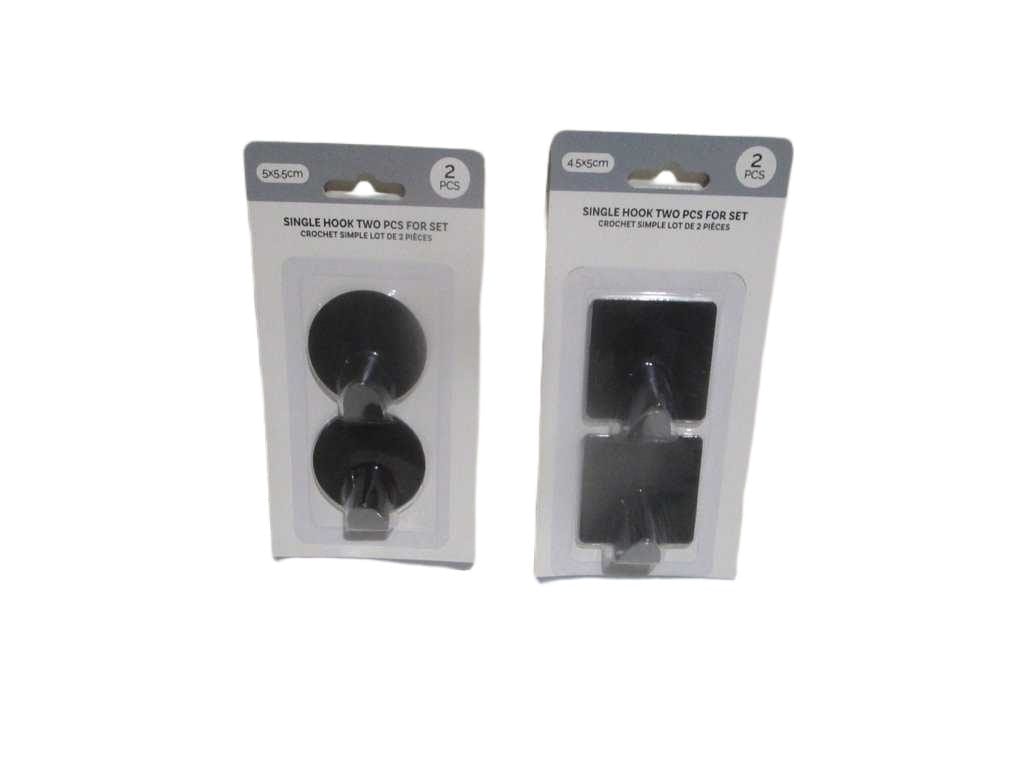 Hook Single Two Pcs For Set Black Metal Metal 5x5.5x3.5 4.5x5x3.5