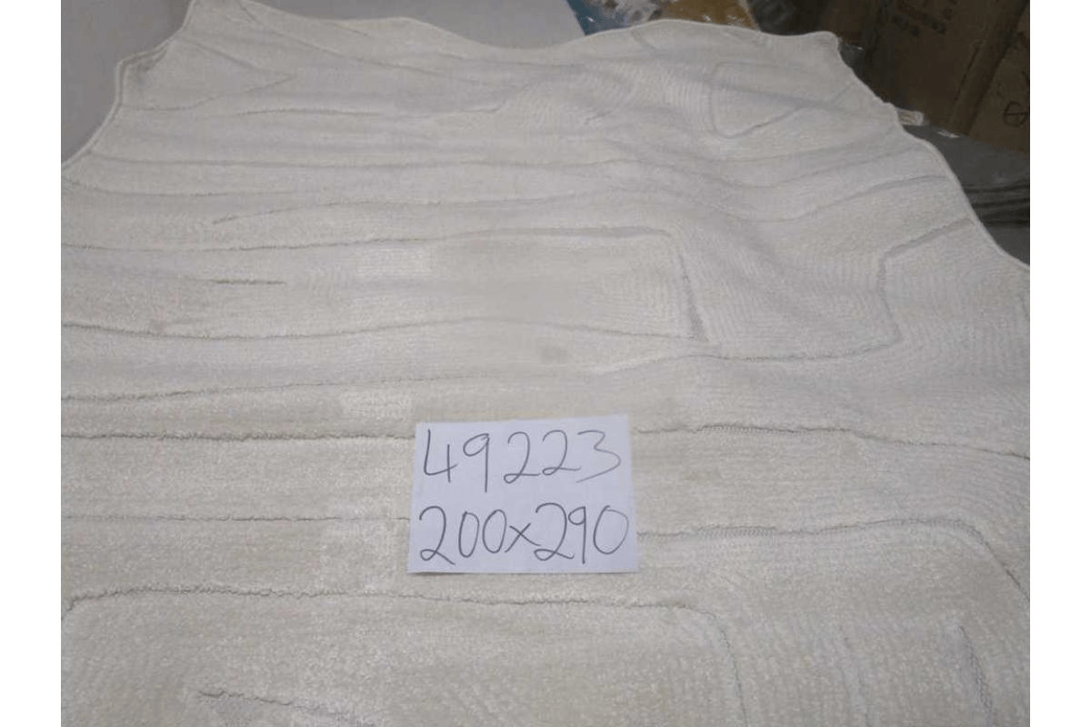 Carpet 200x290 Vanja Pp / Pes Shrink Pp Flat 1,450 Grm/Sqm 8mm Pile Height Cream