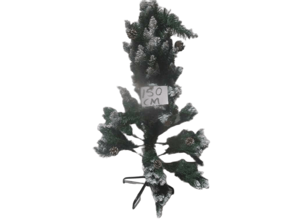Tree Hinged 7cm* 100micron, Bullet Tips With White, And With Round Pinecone, Each Branch With A Round Pinecone 500 Tips Steel Tube Size&stand Size:40cm Bottom Size 85cm 150cm/5ft