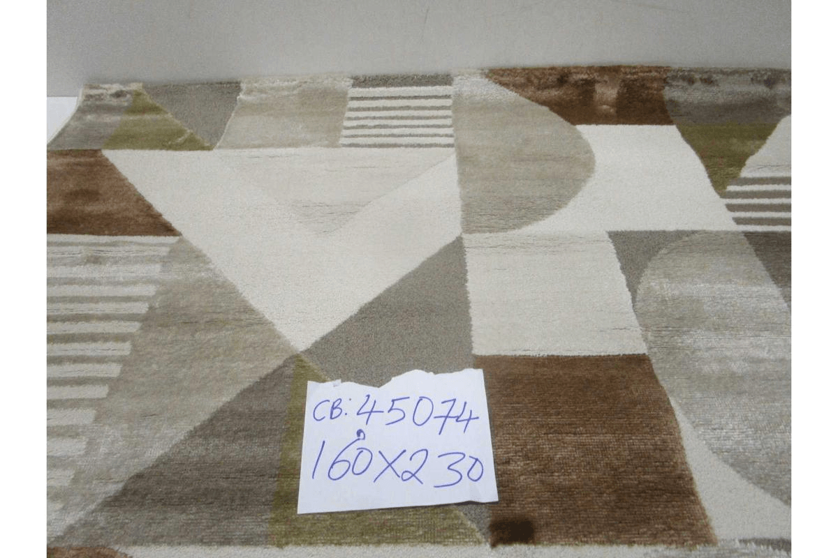 Carpet Cream Modda (D001) Headset + Polyester 224.000 Pts/M2 Pile Hight : 12 Mm 2000gsm Pp Polyster 160x230 Cm