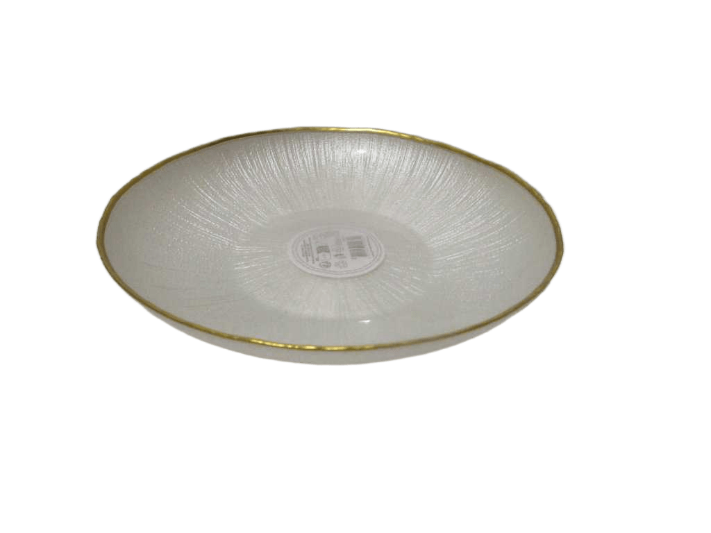 Bowl Glass Dia 21cm White