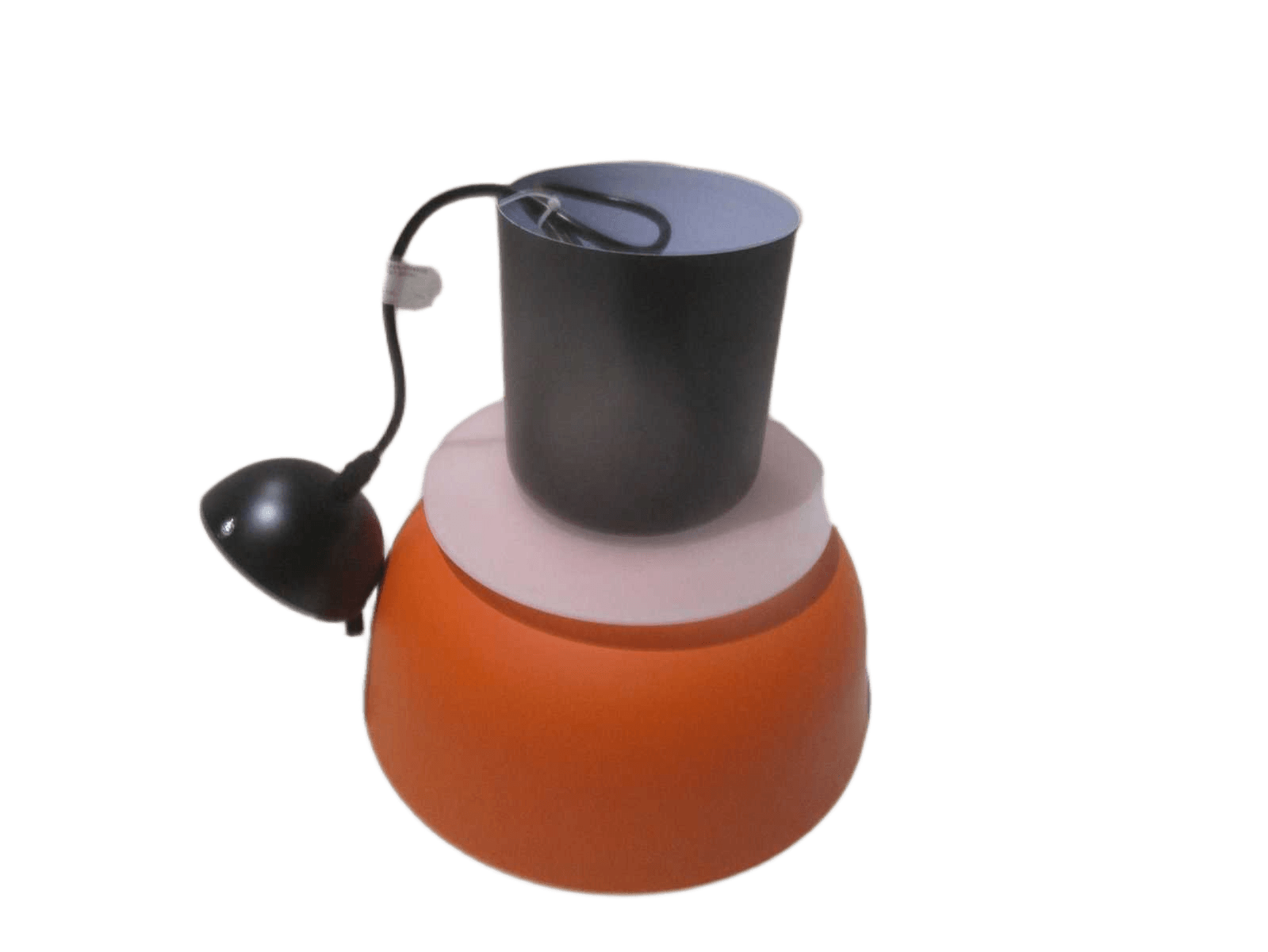 Ceiling Lamp Black+orange Iron 30x30x26