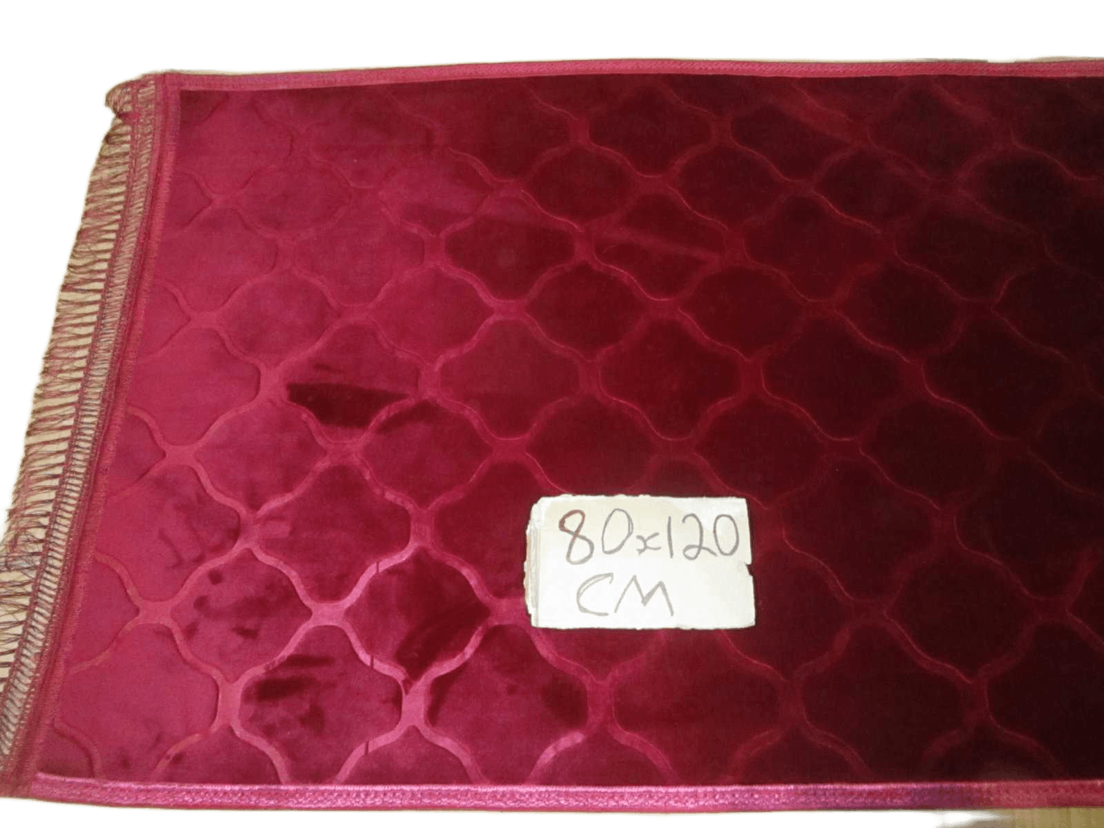 Carpet Polyester Wine Red80x120