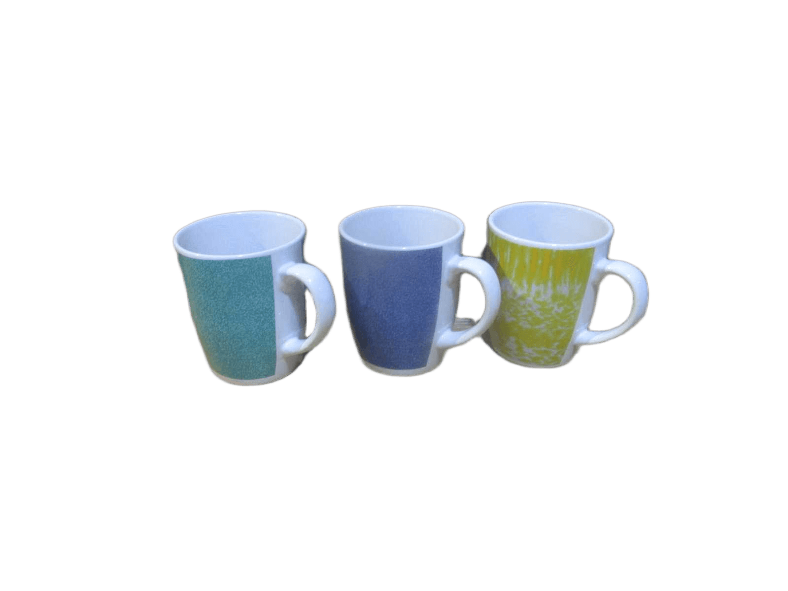 Mug 14oz 400ml Stoneware Yellow/ Blue/ Green 14pz Mug, 400ml, Stone Ware, Outside Glaze