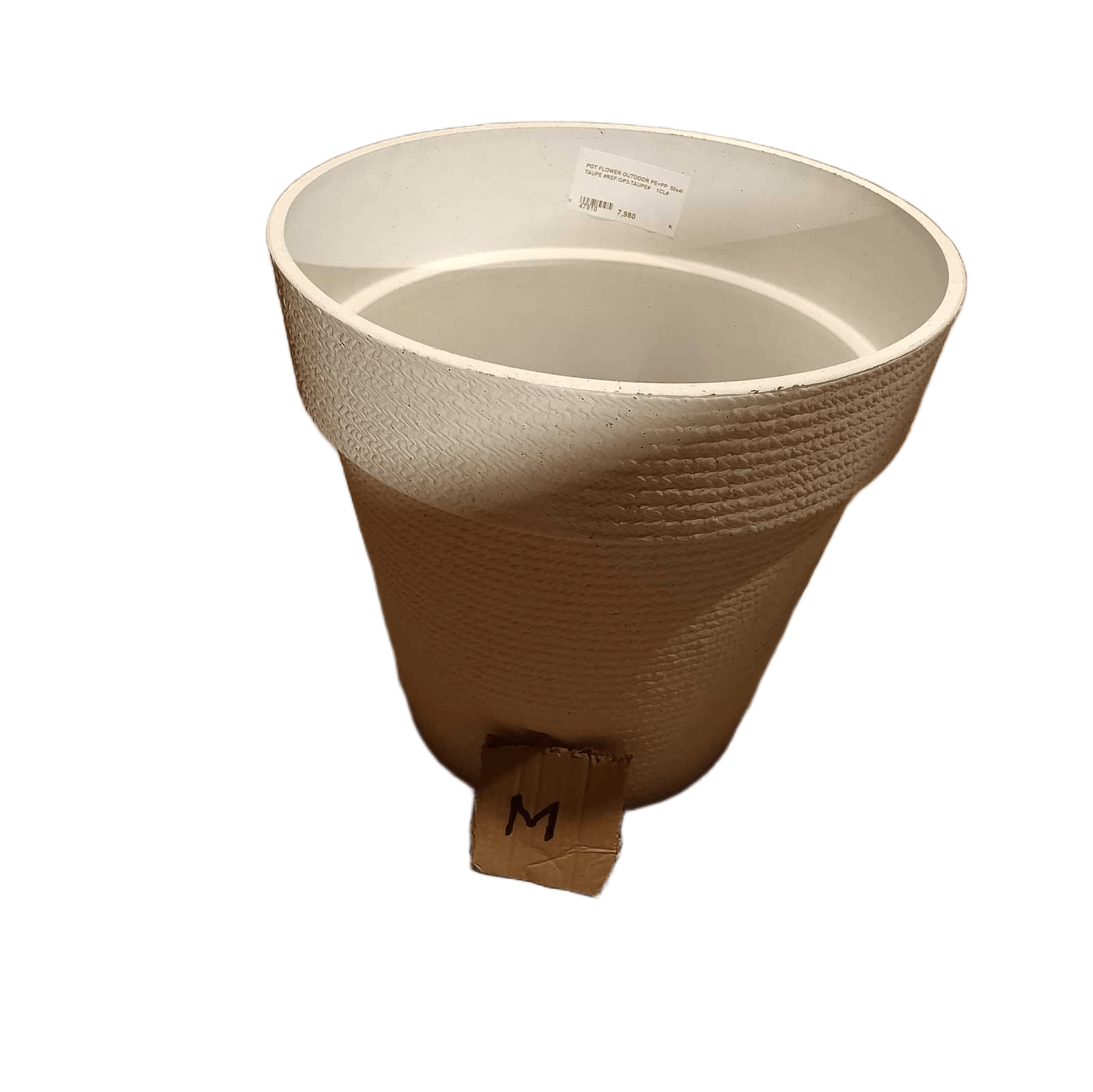 Pot Flower Outdoor Pe+pp 50x46.5 Taupe