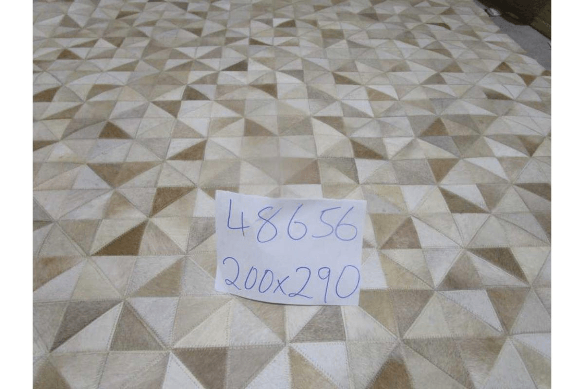 Carpet 100% Leather Handmade Hair On Hide