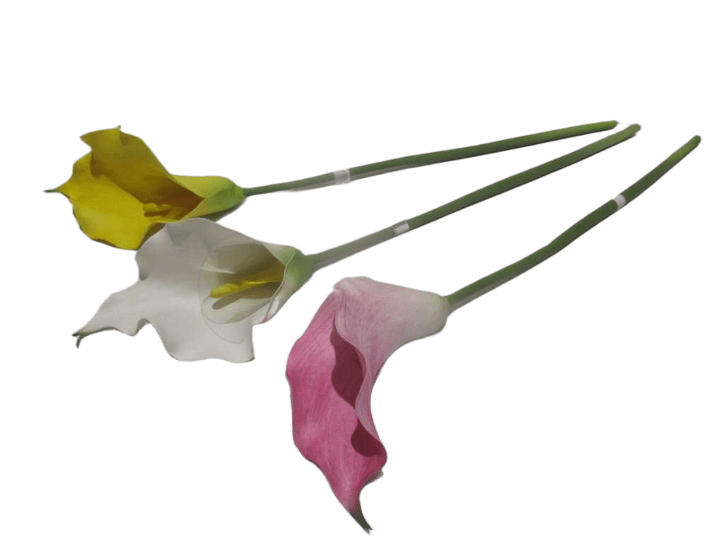 Artificial Flower 82cm Single Calla Lily 3 Ass. White A -4pcs Pink B -4pcs Yellow E -4pcs 105.5*31.5*67.8cm