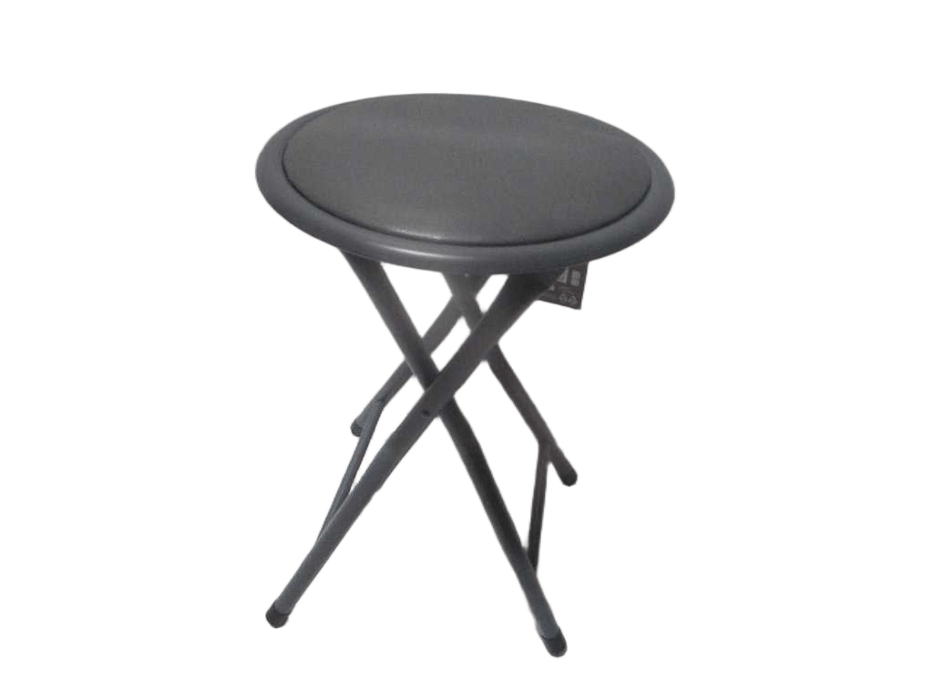Folding Stool "pratik" Gray Pvc 30x30xh45