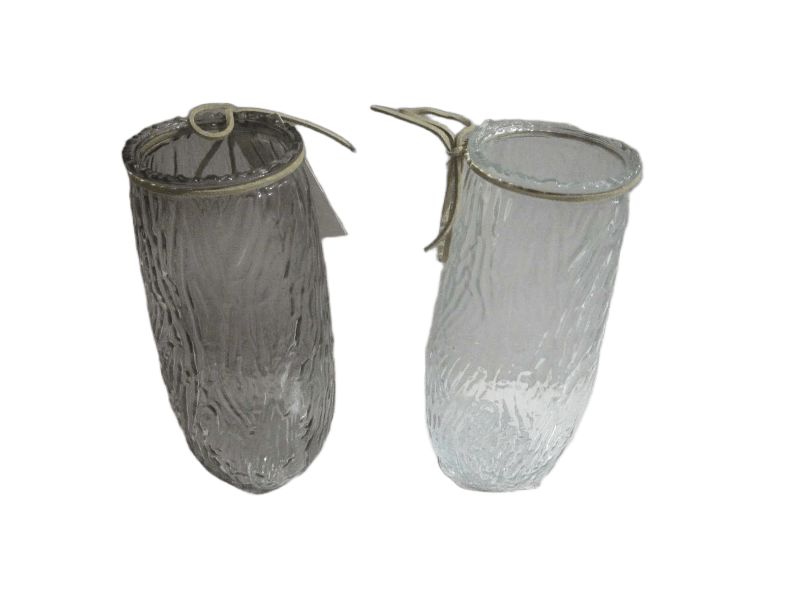 Vase Glass 7x17cm 3ass Clr