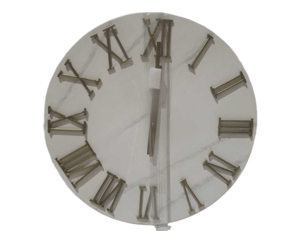 Clock Marble Met D56cm