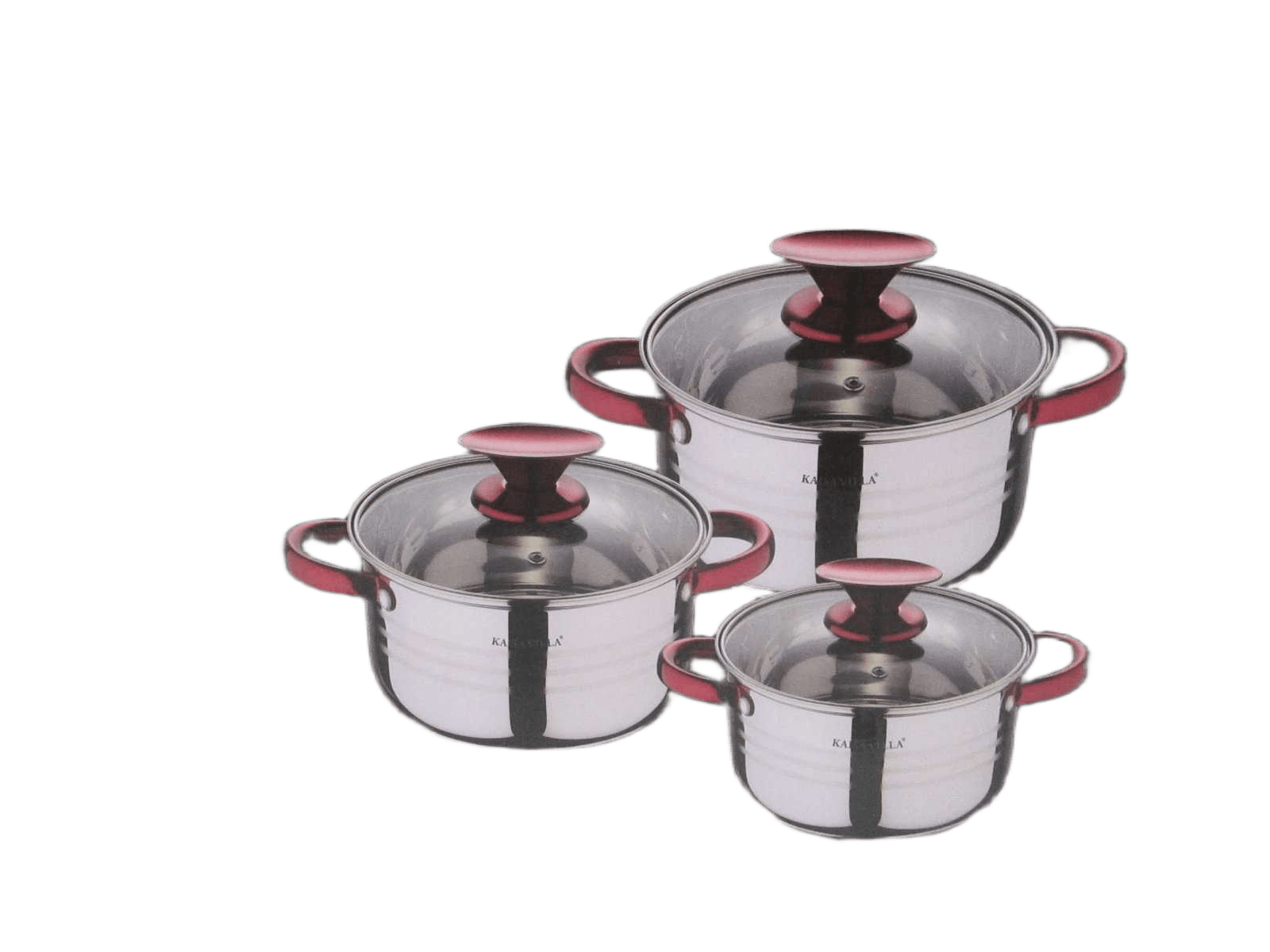 Casserole Stainless Steel 18*10.5cm 22*12.5cm 24*13.5cm
