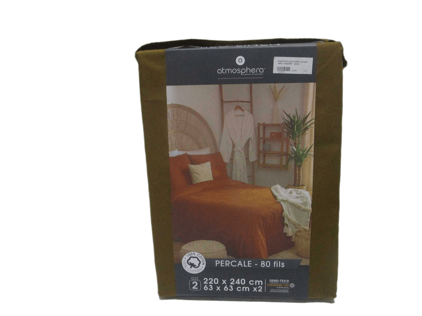 Sheet Set Solid Perc Oc240x220