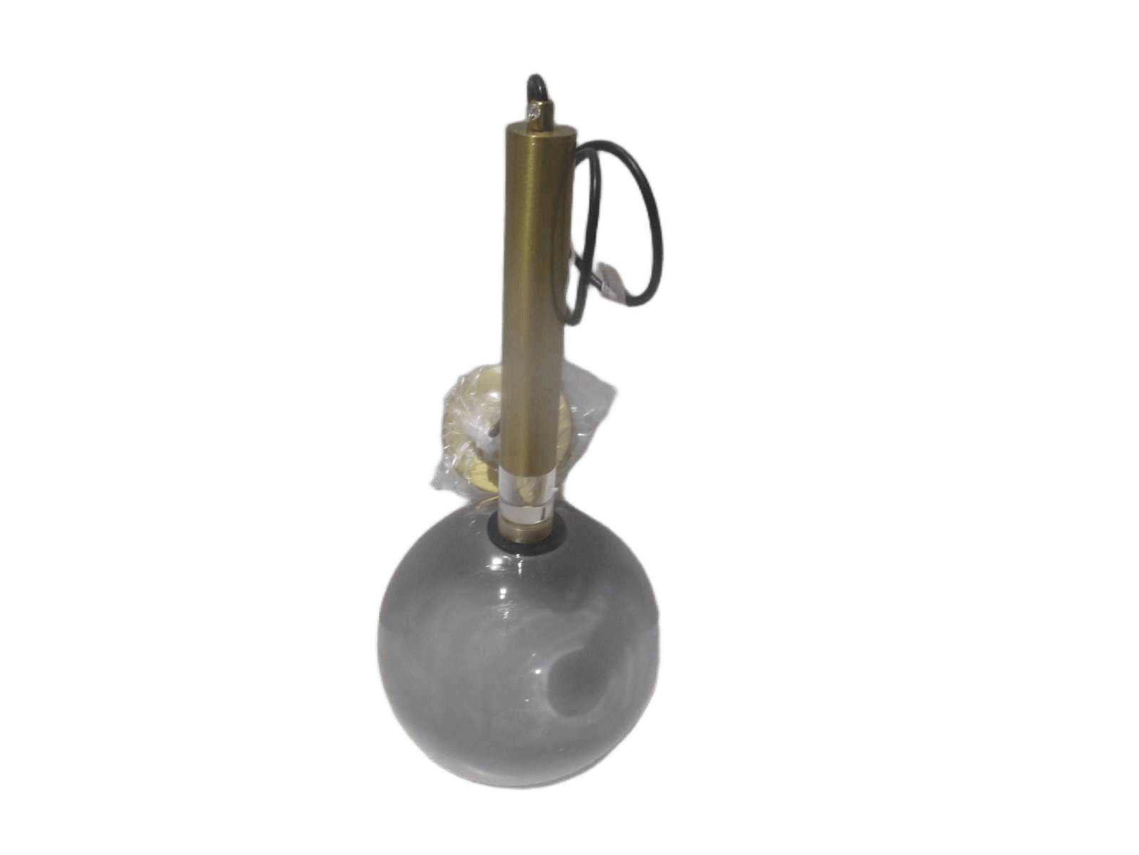 Ceiling Light With Led Grey Iron/Glass 20x20x25