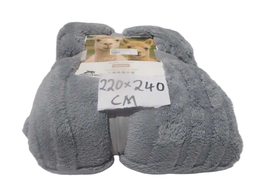 Blanket, 100% Polyester, 220gsm Packing: Color Card+cord Blue 220*240